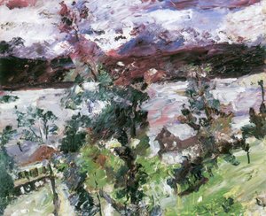 Walchensee，新鲜的雪 作者 洛维斯·科林斯（Lovis Corinth）
